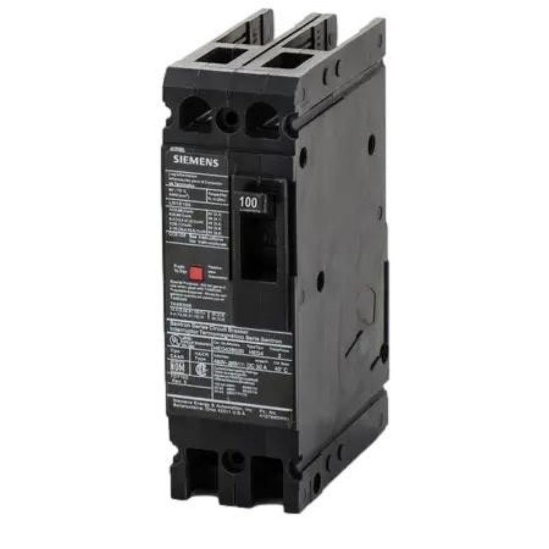 HED42B125 Siemens Sentron HED4 Molded Case Circuit Breaker 125 A 2 Pole 480 VAC ED 125A Frame Thermal Magnetic Load Lug 42 kA
