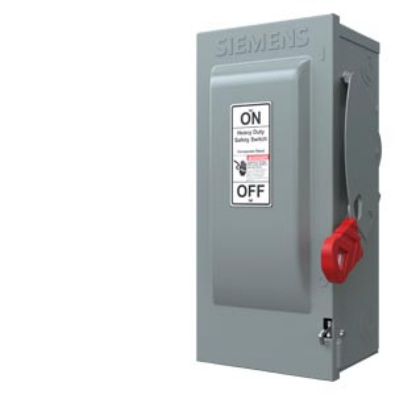 HF361NR Siemens VBII Series Safety Switch 600 VAC 30 A Fusible 3PST 3 Pole Steel