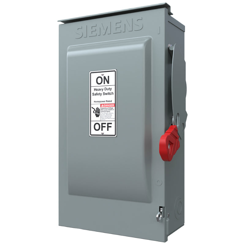 HF362NR Siemens VBII Series Safety Switch 600 VAC 60 A Fusible 3PST 3 Pole Galvanized Steel