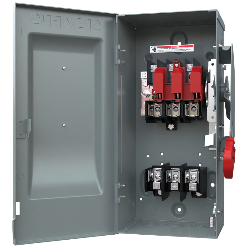 HF362 Siemens VBII Series Safety Switch 600 VAC 60 A Fusible 3PST 3 Pole Cold Rolled Steel