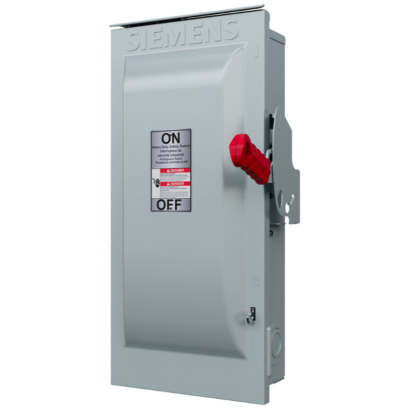HF363R Siemens VBII Series Safety Switch 600 VAC 100 A Fusible 3PST 3 Pole