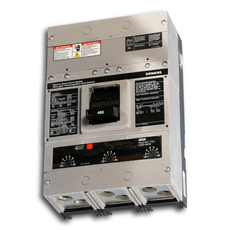 HHJXD63B350 Siemens Sentron & HHJXD6 Molded Case Circuit Breaker Thermal Magnetic 600 V 350 A 3 Pole 200 kA