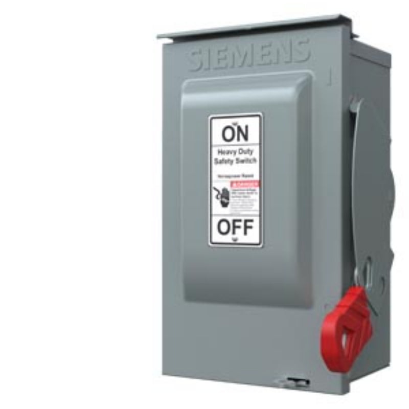 HNF361R Siemens VBII Series Safety Switch 600 V 30 A Non-Fusible 3PST 3 Pole Steel