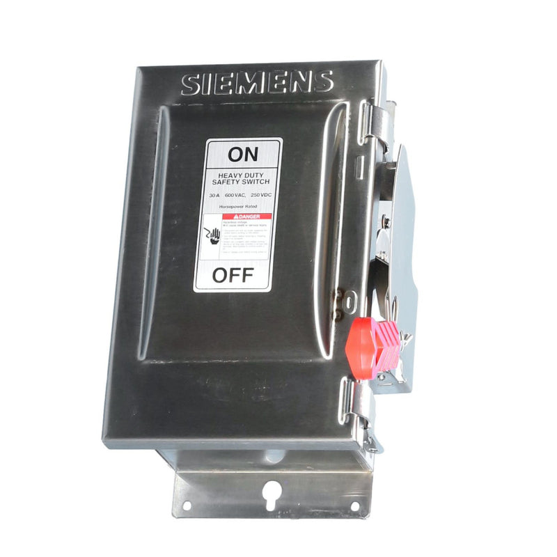 HNF361S Siemens VBII Series Safety Switch 600 VAC 30 A Non-Fusible 3PST 3 Pole