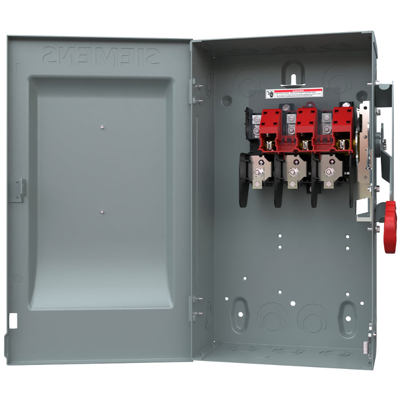 HNF361 Siemens VBII Series Safety Switch 600 V 30 A Non-Fusible 3PST 3 Pole Cold Rolled Steel