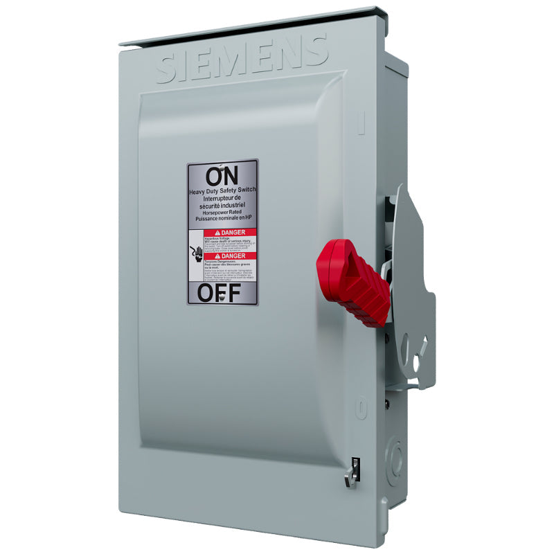 HNF363R Siemens VBII Series Safety Switch 600 VAC 100 A Non-Fusible 3PST 3 Pole Galvanized Steel
