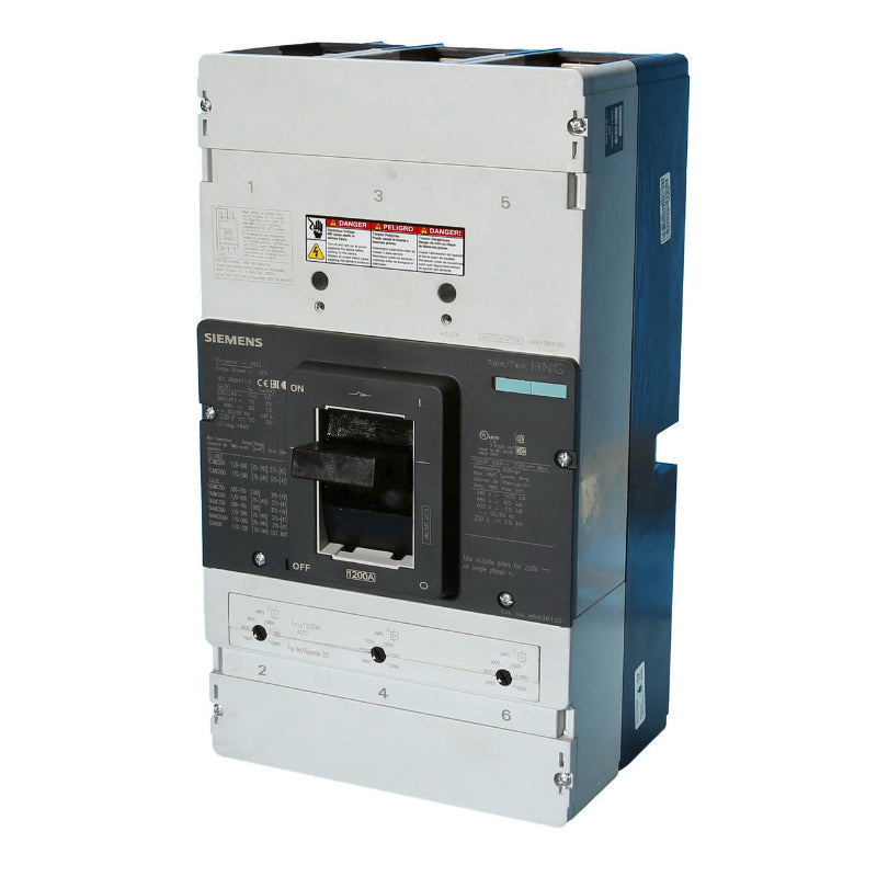 HNX3B120 Siemens HNG Molded Case Circuit Breaker 1200 A 3 Pole 600 VAC NG Frame Thermal Magnetic 100 kA
