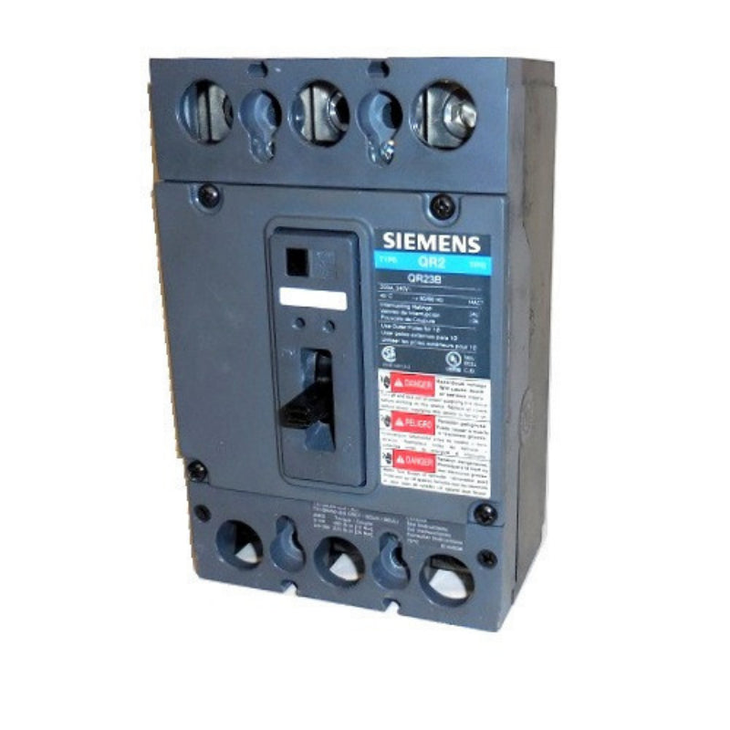 HQR23B125 Siemens HQR2 Molded Case Circuit Breaker 125 A 3 Pole 240 VAC QR 250A Frame Thermal Magnetic 65 kA