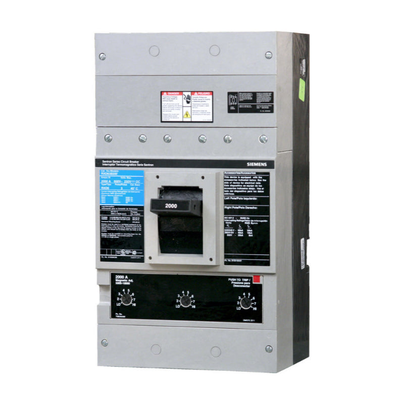 HRXD63B180 Siemens Sentron HRXD6 Molded Case Circuit Breaker 1800 A 3 Pole 600 VAC RD 2000A Frame Thermal Magnetic 65 kA