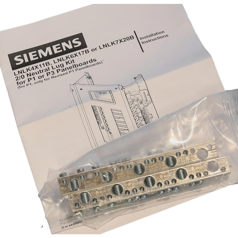 LNLK4X11B Siemens Neutral Lug Strip Kit 250/400 A For Type P1 P3 Panel Board 6.17 in