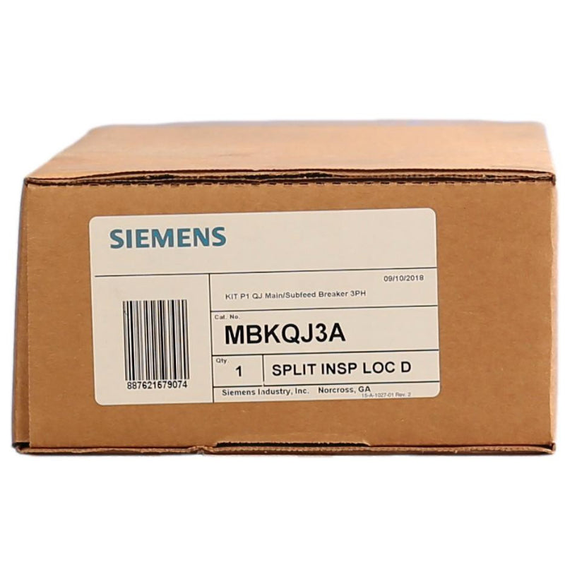 MBKQJ3A Siemens Main or Subfeed Breaker Mounting Kit 225 A Revised P1 Panel QJ2/QJH2/QJ2H Circuit Breaker