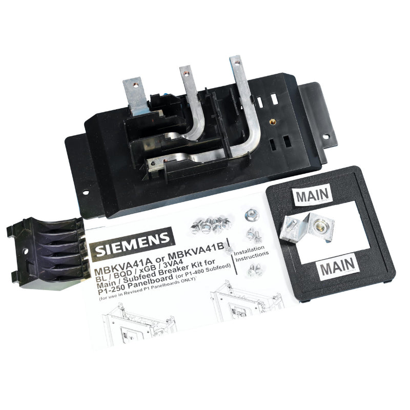 MBKVA41B Siemens Main or Subfeed Breaker Kit 125 A Revised P1 Panel For BL/BQD/GB/3VA4 Circuit Breaker