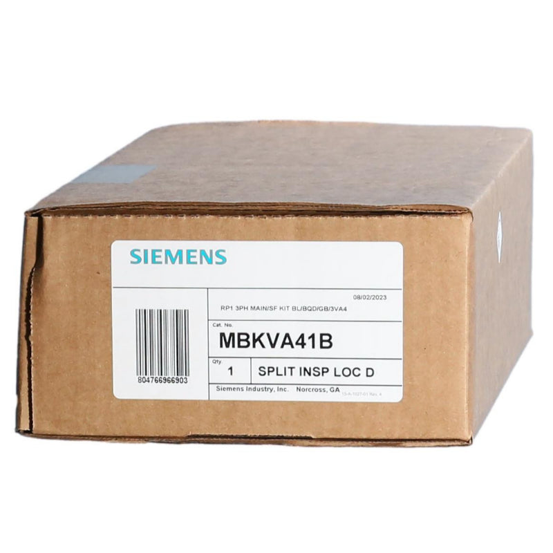 MBKVA41B Siemens Main or Subfeed Breaker Kit 125 A Revised P1 Panel For BL/BQD/GB/3VA4 Circuit Breaker