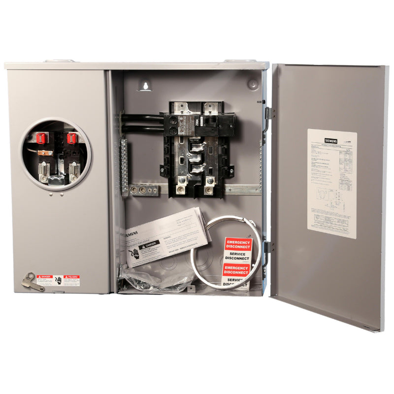 MC0816B1200TH Siemens Double Hub Meter Load Center 240 V 200 A 16 Circuit Single Phase Gray