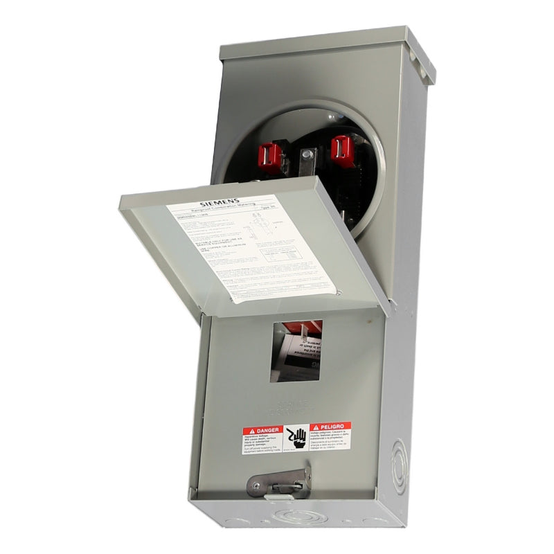 MM0202ML1100S Siemens Low Voltage Main Lug Meter 240 V 100 A 2 Circuit Single Phase Gray