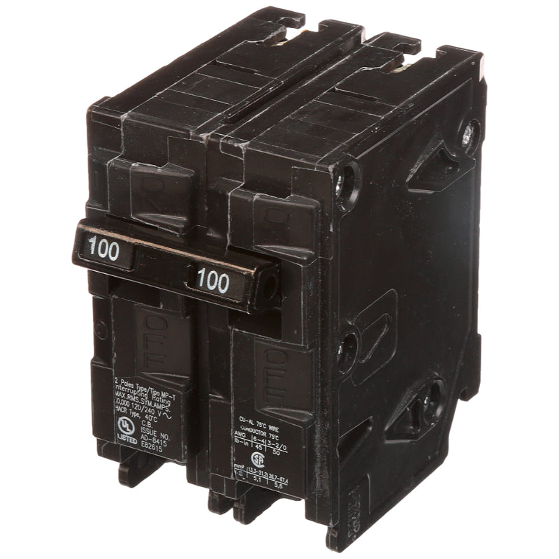 MP2100 Murray MP-T Low Voltage Circuit Breaker 120/240 V 100 A 2 Pole 10 kA