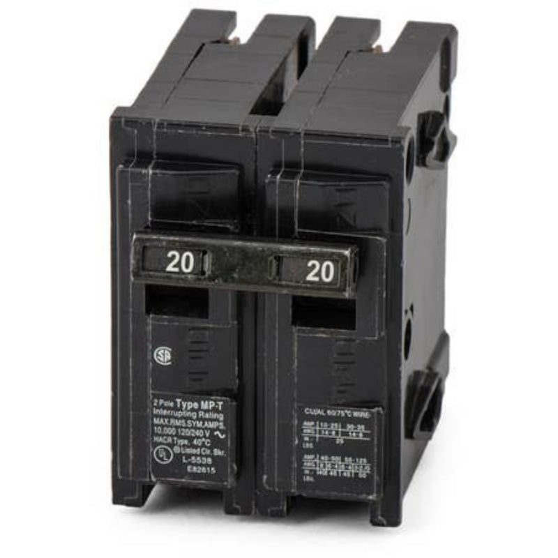 MP220 Murray MP-T Plug-On Circuit Breaker 120/240 V 20 A 2 Pole 10 kA
