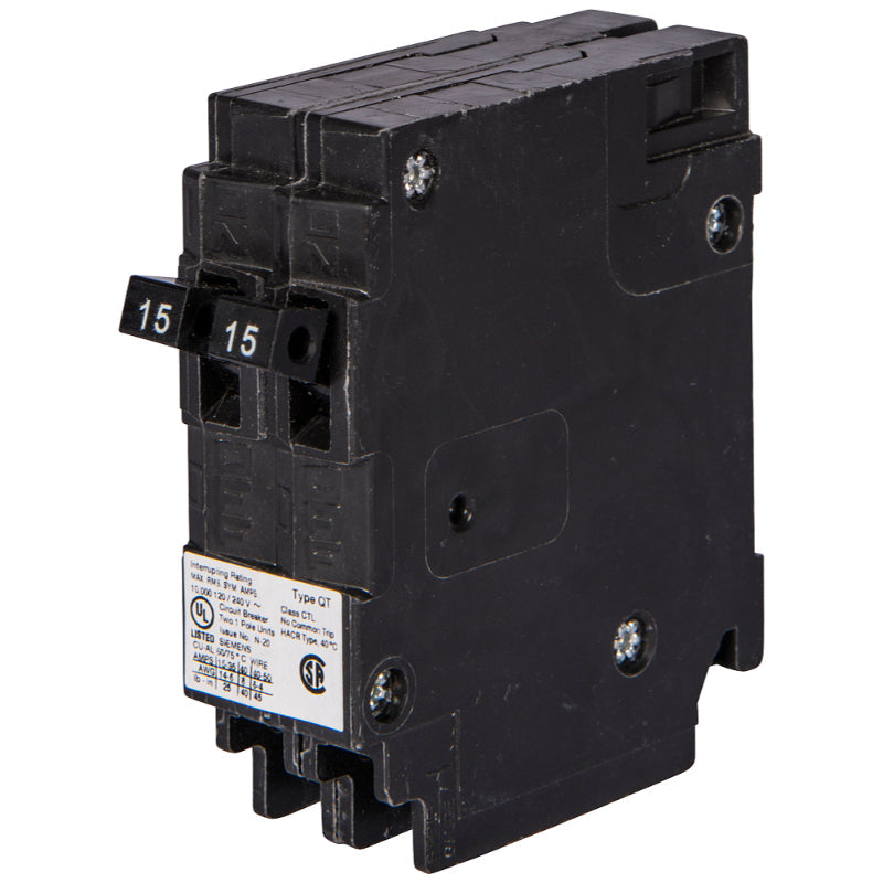 MP3015 Murray MH-T Duplex Circuit Breaker 120 V 30/15 A 2 Pole 10 kA