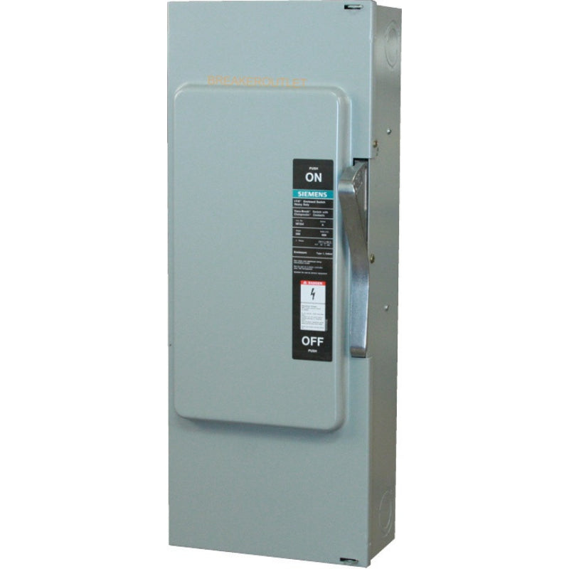 NF354 Siemens Safety Switch 480 VAC & 600 VAC & 250 VDC & 600 VDC 200 A Non-Fusible 3 Pole