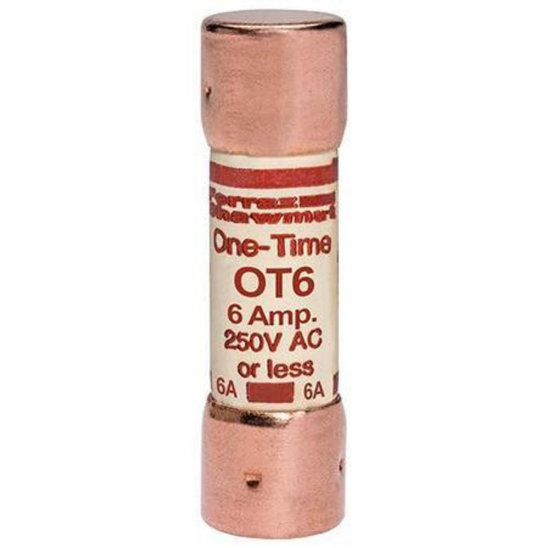 OT6 Mersen OT Fast Acting Fuse 250 V 50 kA Class K-5 Ferrule Terminal 6 A