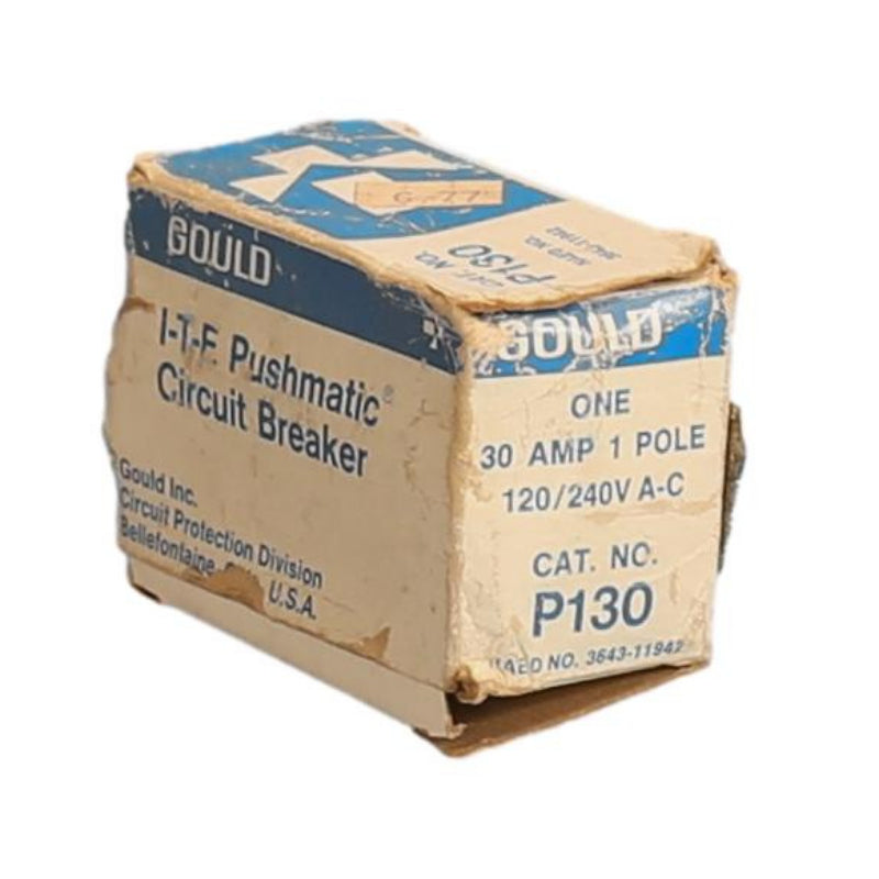 P130-ITE Pushmatic Molded Case Circuit Breaker Thermal Magnetic 120/240 V 30 A 1 Pole