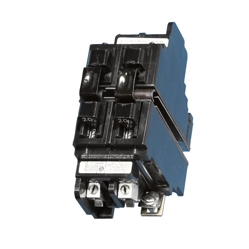 P2020-2 Pushmatic Twin Duplex Circuit Breaker Thermal Magnetic 120/240 V 20 A 2 Pole 10000 A