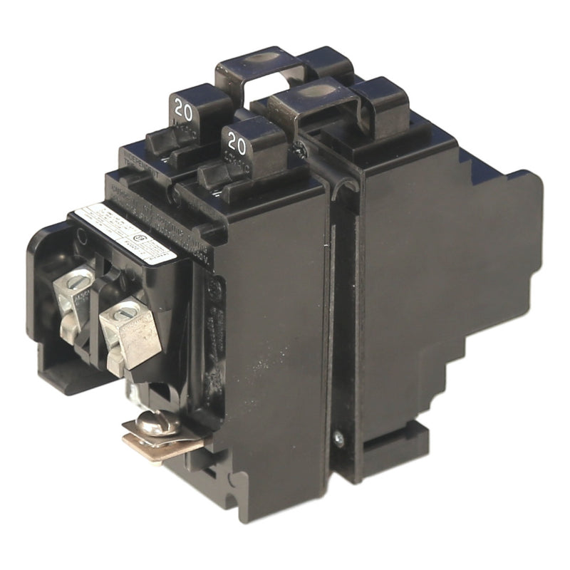 P2020-2 Pushmatic Twin Duplex Circuit Breaker Thermal Magnetic 120/240 V 20 A 2 Pole 10000 A