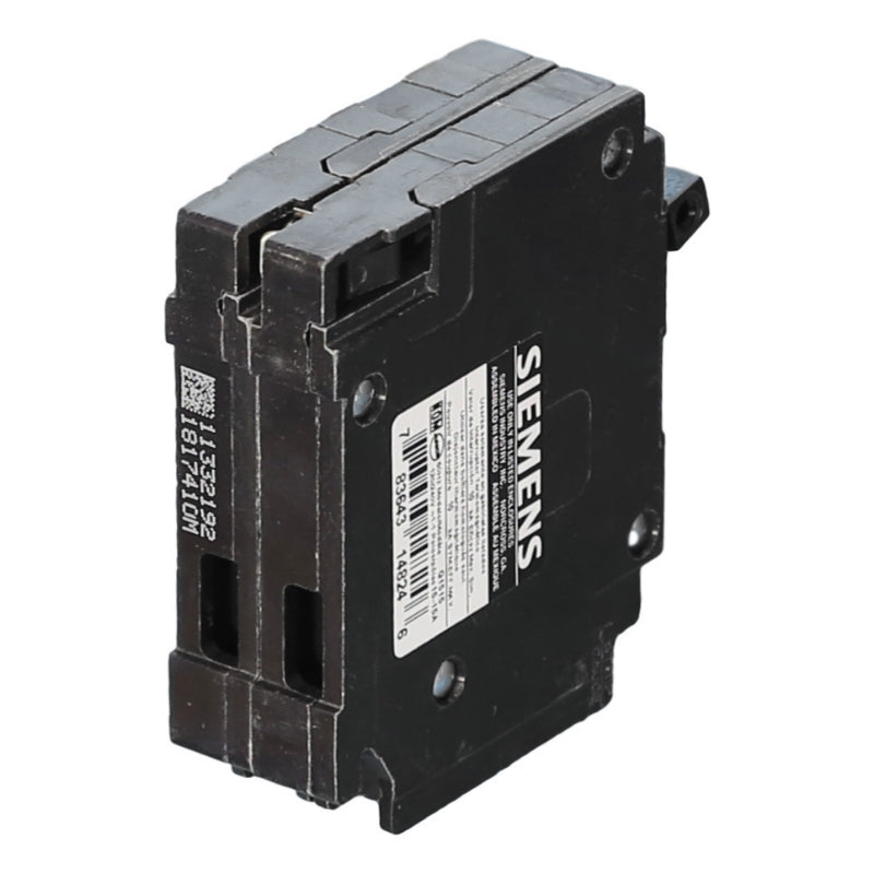 Q1515 Siemens QT Duplex Circuit Breaker 120 V 15/15 A 1 Pole 50/60 Hz 10 kA