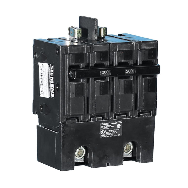 Q2200B Siemens QPP Main and Branch Circuit Breaker 200 A 2 Pole 120/240 VAC Thermal Magnetic 10 kA