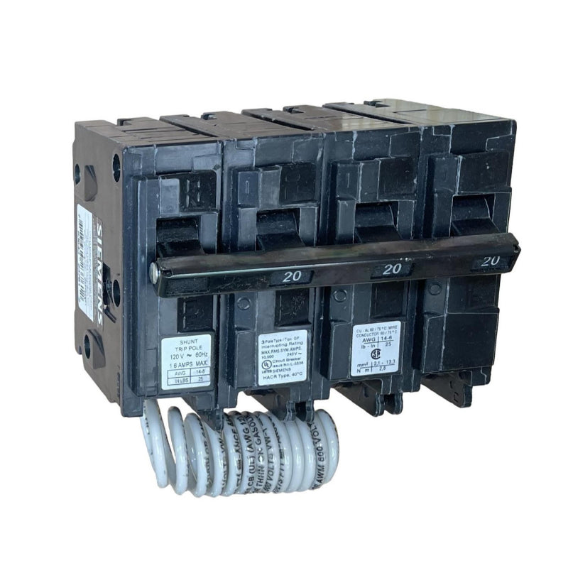 Q32000S01 Siemens Shunt Trip 20 A 120/240 VAC Plug In For QP / MP Circuit Breaker Series