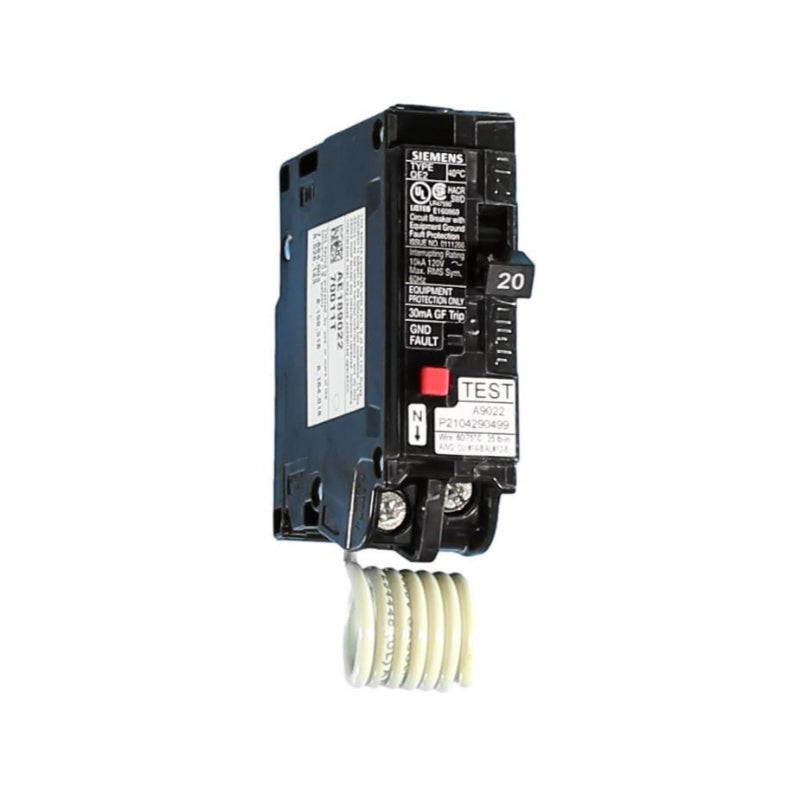 QE115 Siemens QE2 Miniature Circuit Breaker 120 VAC 15 A Plug-In 10 kA