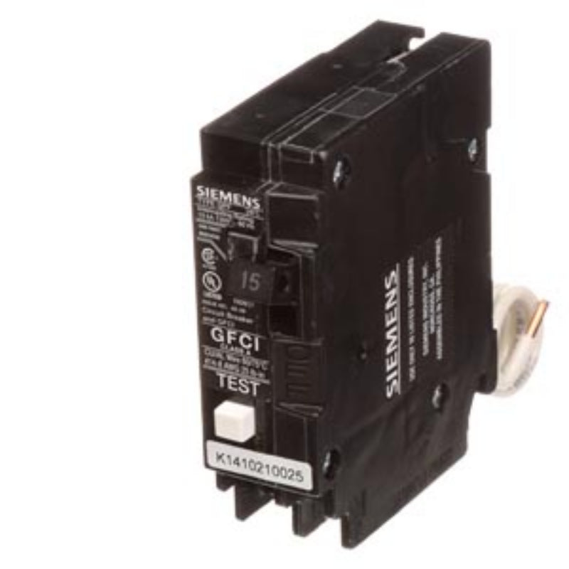 QF115 Siemens QPF Miniature Circuit Breaker 120 V 15 A 10 kA 1 Pole