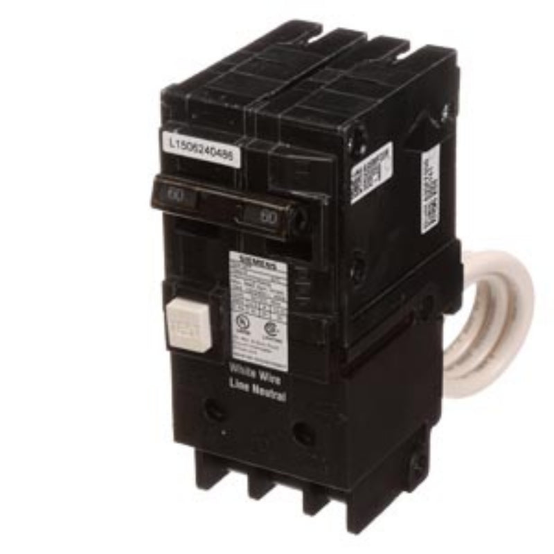 QF260 Siemens QPF Miniature Circuit Breaker 120/240 V 60 A 10 kA 60 Hz 2 Pole