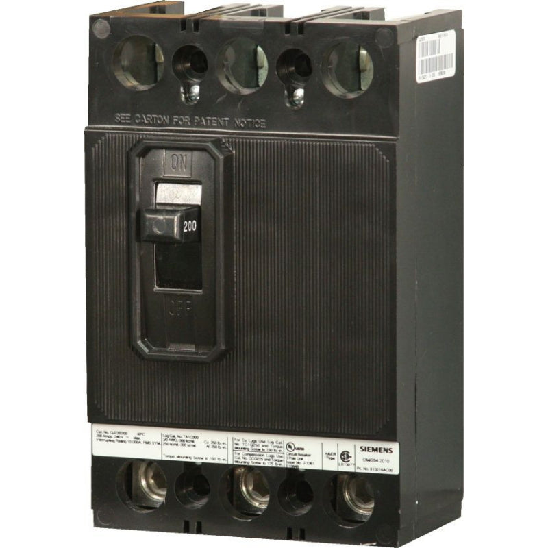QJ23B070 Siemens ED4 Molded Case Circuit Breaker 70 A 3 Pole 240 VAC QJ Frame Thermal Magnetic Lug 10 kA