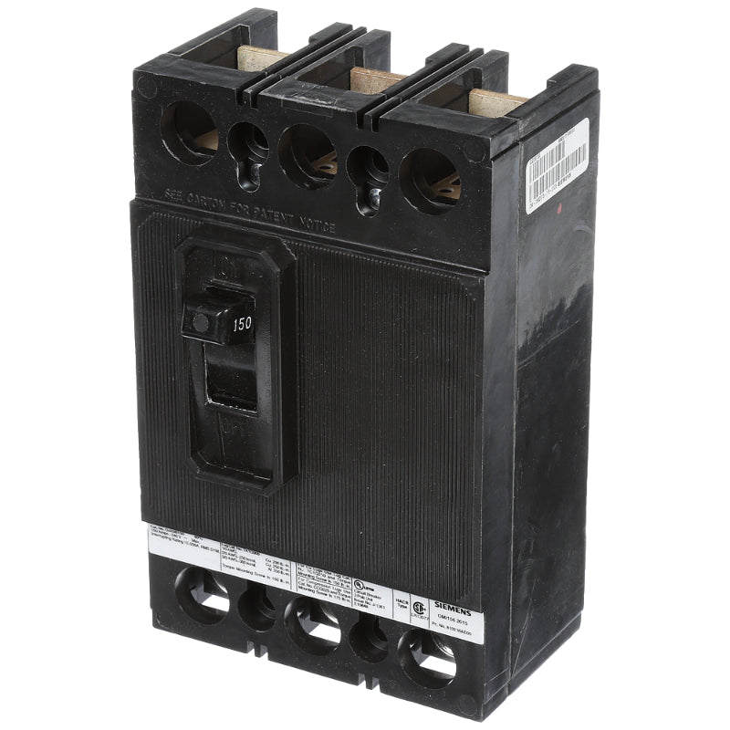 QJ23B150 Siemens ED4 Molded Case Circuit Breaker 150 A 3 Pole 240 VAC Thermal Magnetic Load Side Lug 10 kA