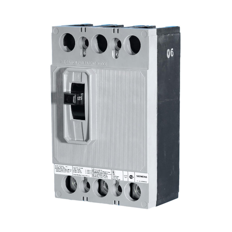 QJH23B125 Siemens QJH2 Molded Case Circuit Breaker 125 A 3 Pole 240 VAC QJ Frame Thermal Magnetic Lug 22 kA