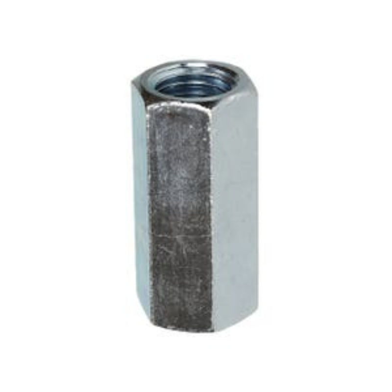 RC-2 Dottie Rod Coupling Nut UNC Carbon Steel Zinc Plated Fully Threaded 1-1/8 in 3/8 in - 16