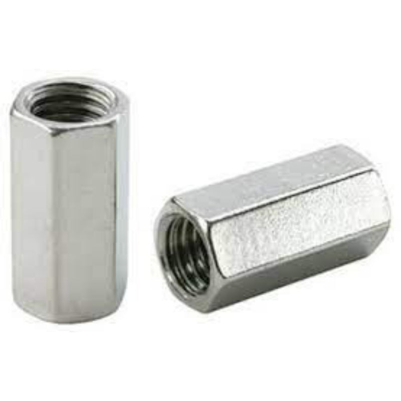 RC-2 Dottie Rod Coupling Nut UNC Carbon Steel Zinc Plated Fully Threaded 1-1/8 in 3/8 in - 16