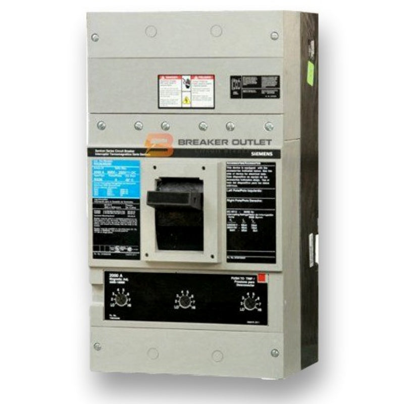 RD63B180 Siemens Sentron & RD6 Molded Case Circuit Breaker 1800 A 3 Pole 600 VAC RD 2000A Frame Thermal Magnetic Line and Load Side Lug Bolt-On 65 kA