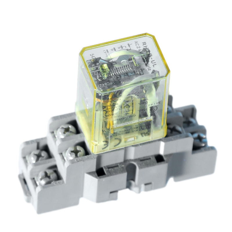 RH2B-UL IDEC RH Series RH Power Relay 10 A 24 VAC 2 Pole