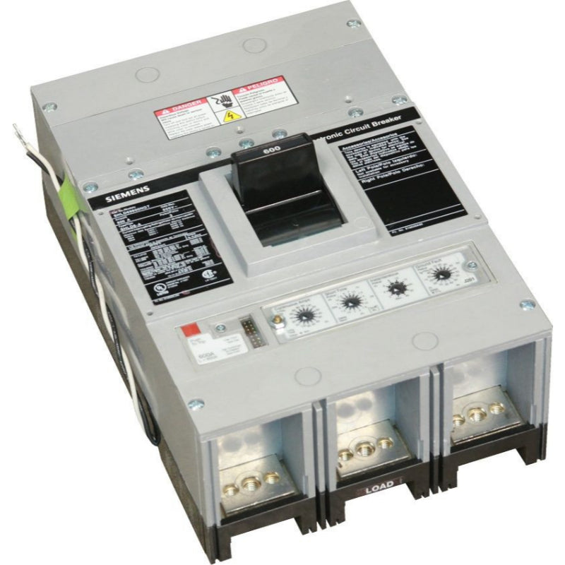 SHJD69400NGTH Siemens Sentron Sensitrip & SHJD Molded Case Circuit Breaker 400 A 3 Pole 600 VAC JD Frame Electronic Line and Load Side Lug 65 kA