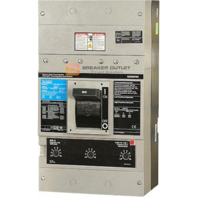 SHMD69800ANGT Siemens SHMD Molded Case Circuit Breaker 800 A 3P 600 V MD Frame Electronic Inst Trip 65 kA