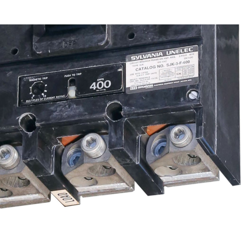 SJK3F600 Sylvania Molded Case Circuit Breaker 600 V 600 A 3 Pole