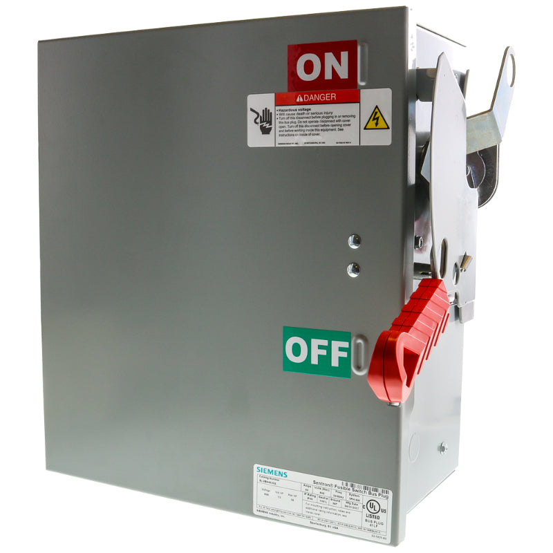 SLVBH4620G Siemens Sentron II Heavy Duty Fusible Bus Plug Unit 60 A 4P Three Phase 600 V