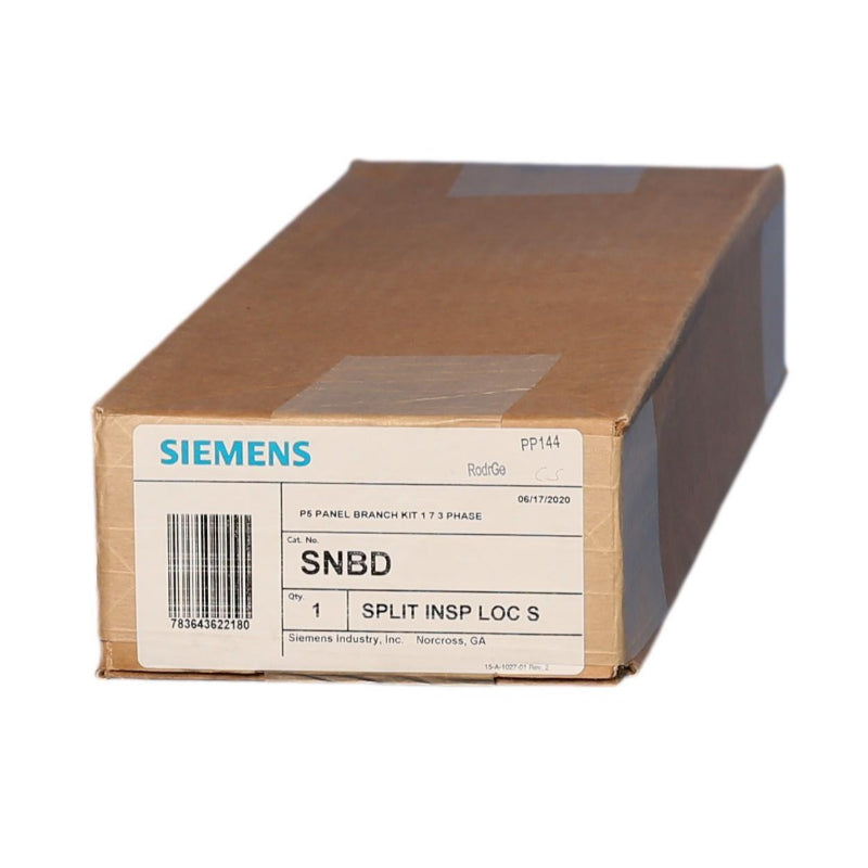 SNBD Siemens Panel Branch Kit NGB Circuit Breaker Type P5 Panel Board