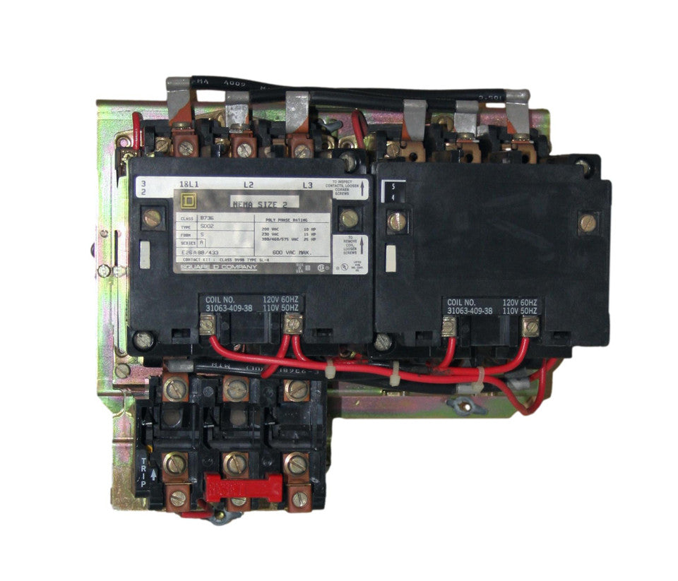 8736SBO2V02S Size 2 Reversing Magnetic Starter 120V