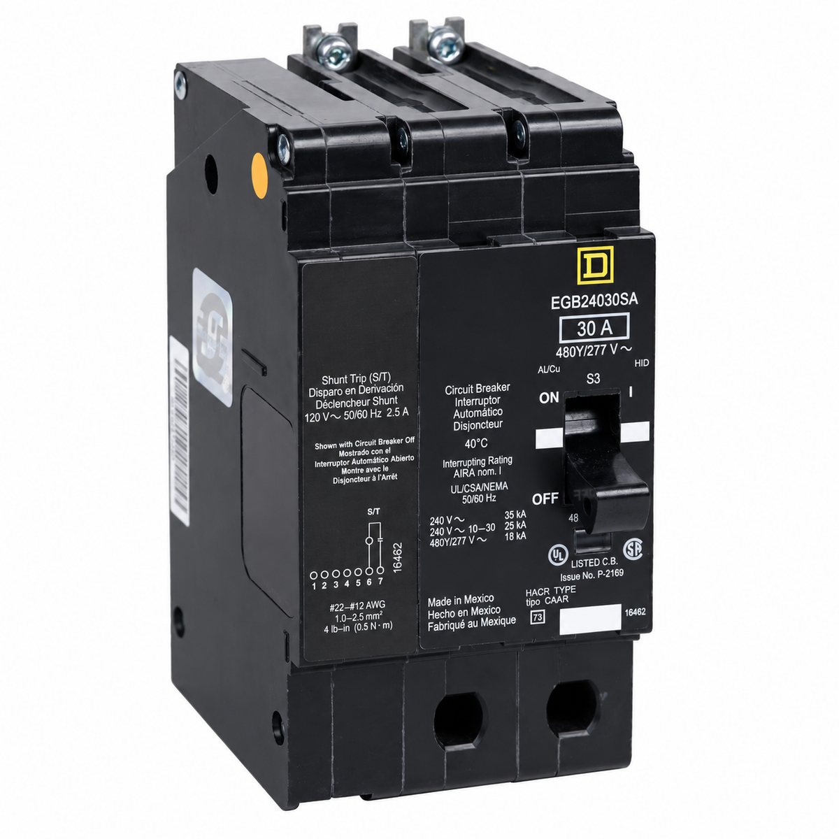 EGB24030SA Shunt Trip 30A Circuit Breaker