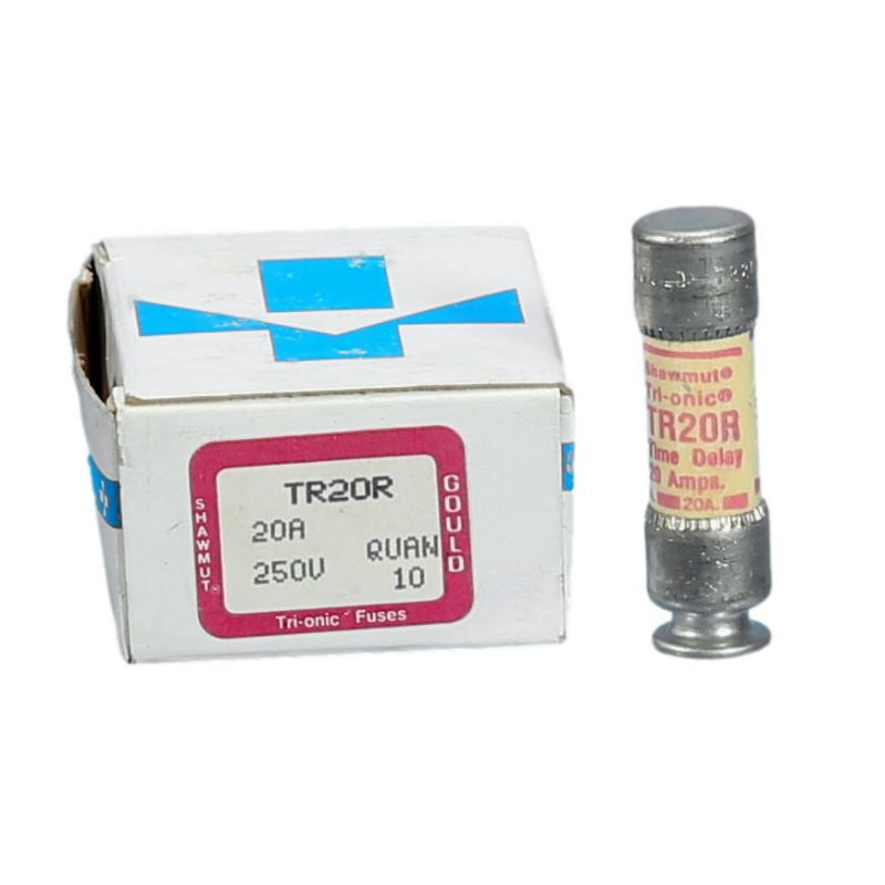 TR20R Mersen TR-R Time Delay Fuse 250 V 160 VDC 200 kA Ferrule Terminal Class RK5 Dual 20 A