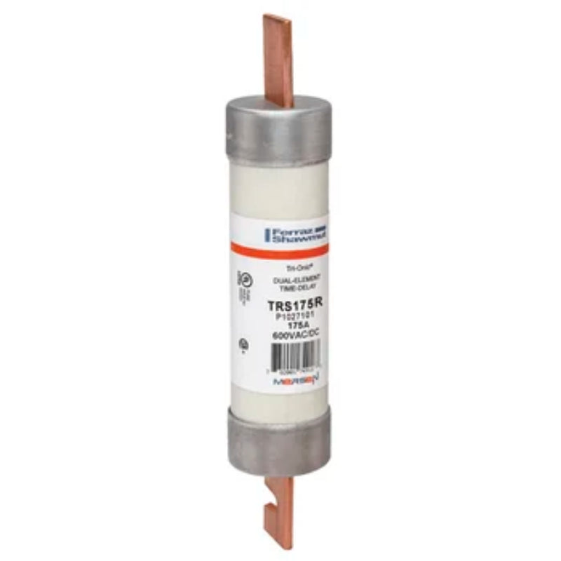 TRS175R Mersen TRS-R Time Delay Fuse 600 V 600 VDC 200 kA Blade Terminal Class RK5 Dual 175 A