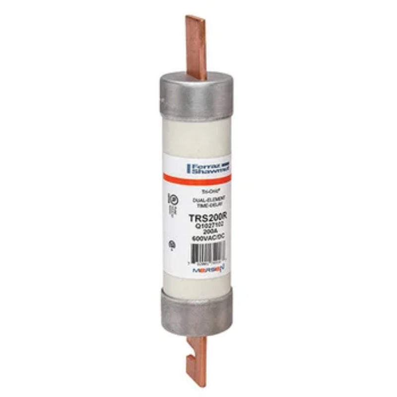 TRS200R Mersen TRS-R Time Delay Fuse 600 V 600 VDC 200 kA Blade Terminal Class RK5 200 A
